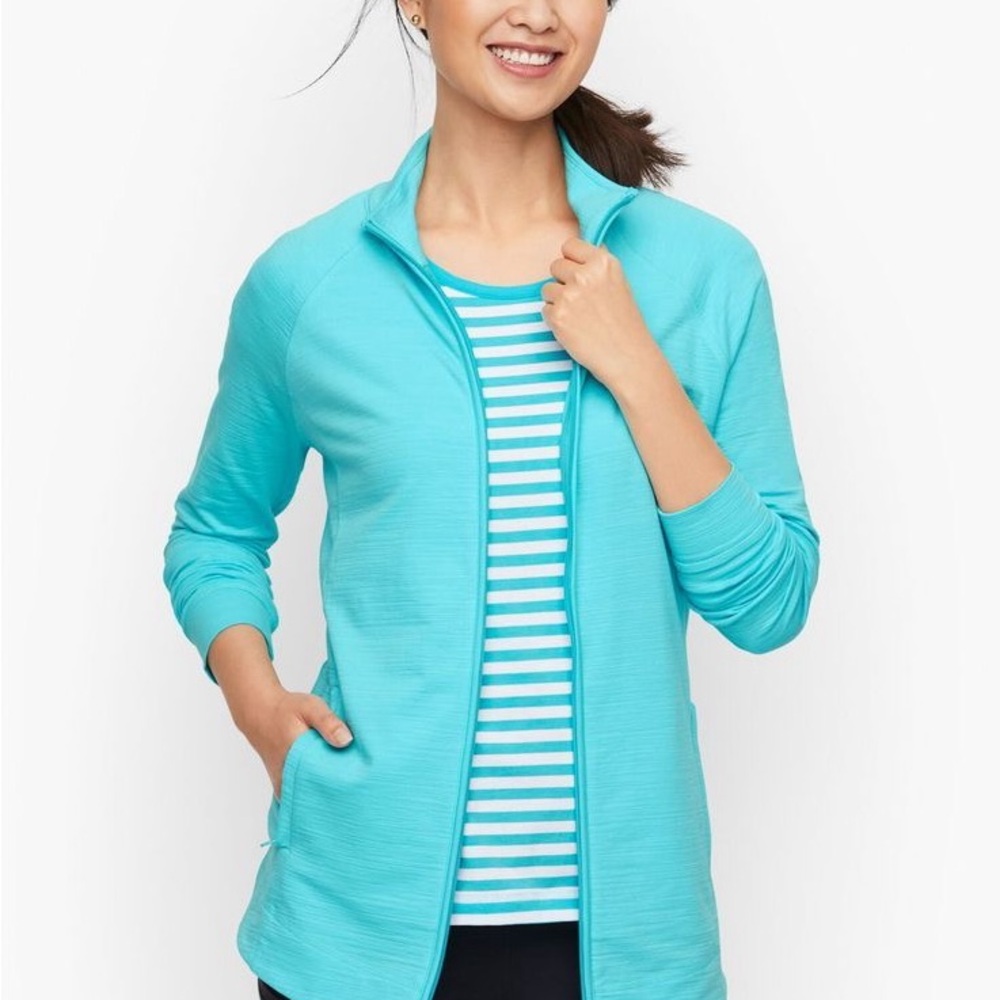 Talbots Cozy Crush Jacket in Blue Curaçao